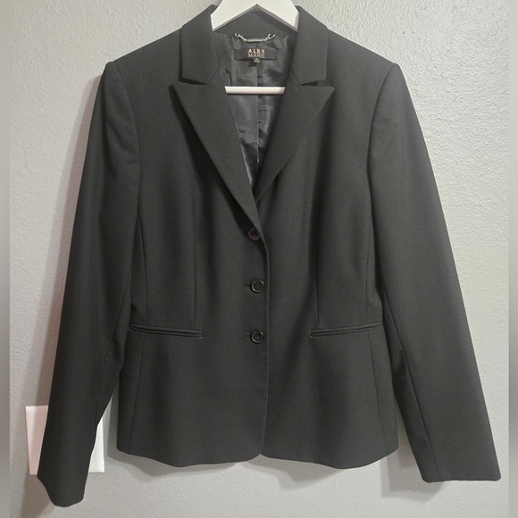 Alex Marie Black Blazer Size 10 - Picture 2 of 16